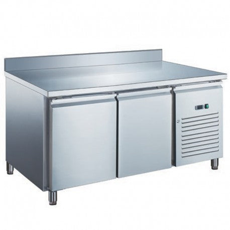 Table réfrigérée 2 portes inox positive - froid ventilé - Snack P600