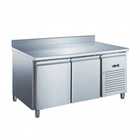 Table réfrigérée 2 portes inox positive - froid ventilé - GN1/1 P700