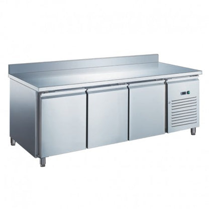 Table réfrigérée 3 portes inox positive - froid ventilé - Snack P600