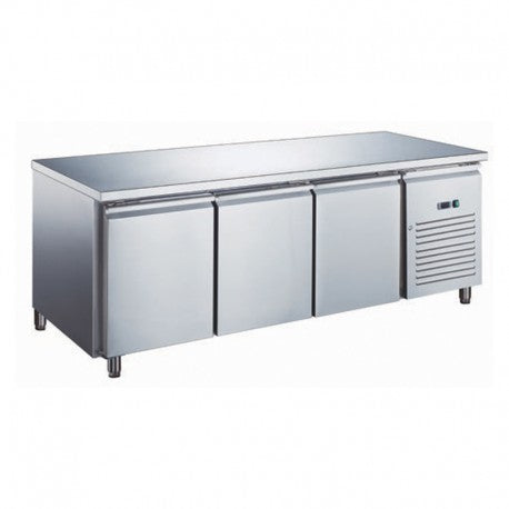 Table réfrigérée 3 portes inox positive - froid ventilé - GN1/1 P700