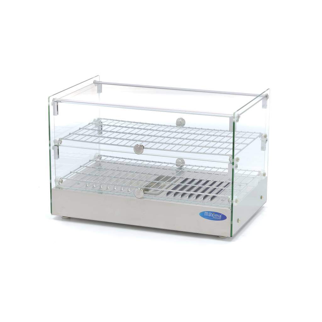 Vitrine chaude - 50 L - 55 cm - 2 étagères