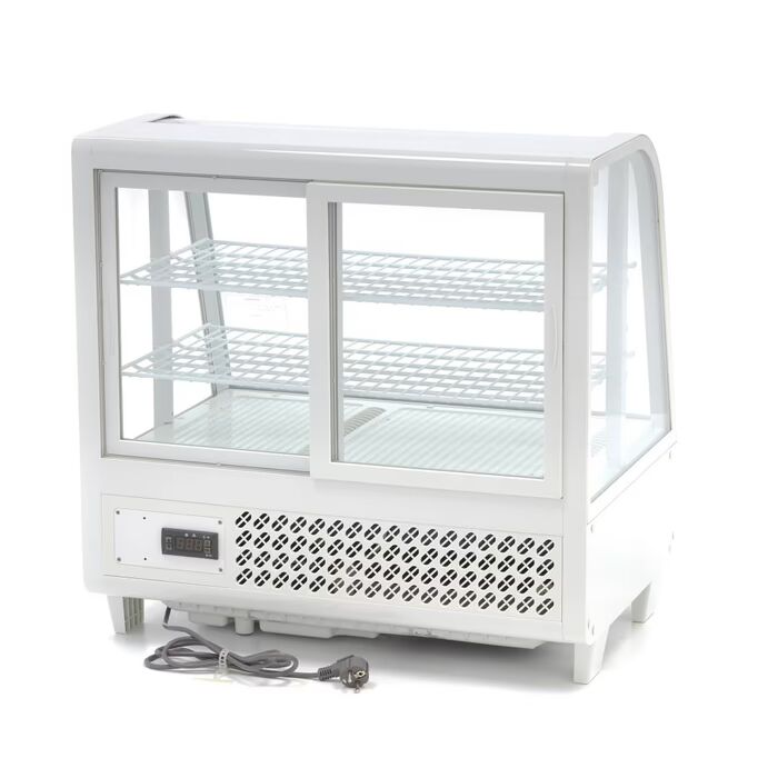 Vitrine à gâteaux - 100 L - 68 cm - blanc